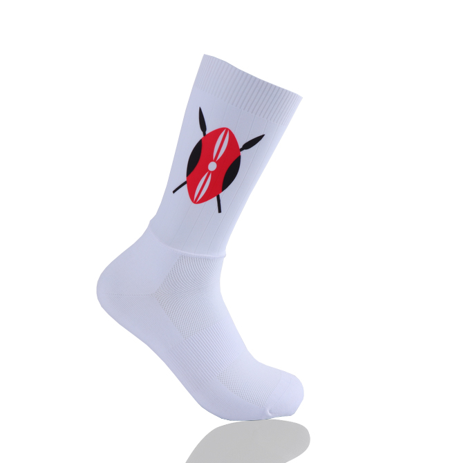 KENYA 2.0 WHITE LYCRA SOCKS Five Stars