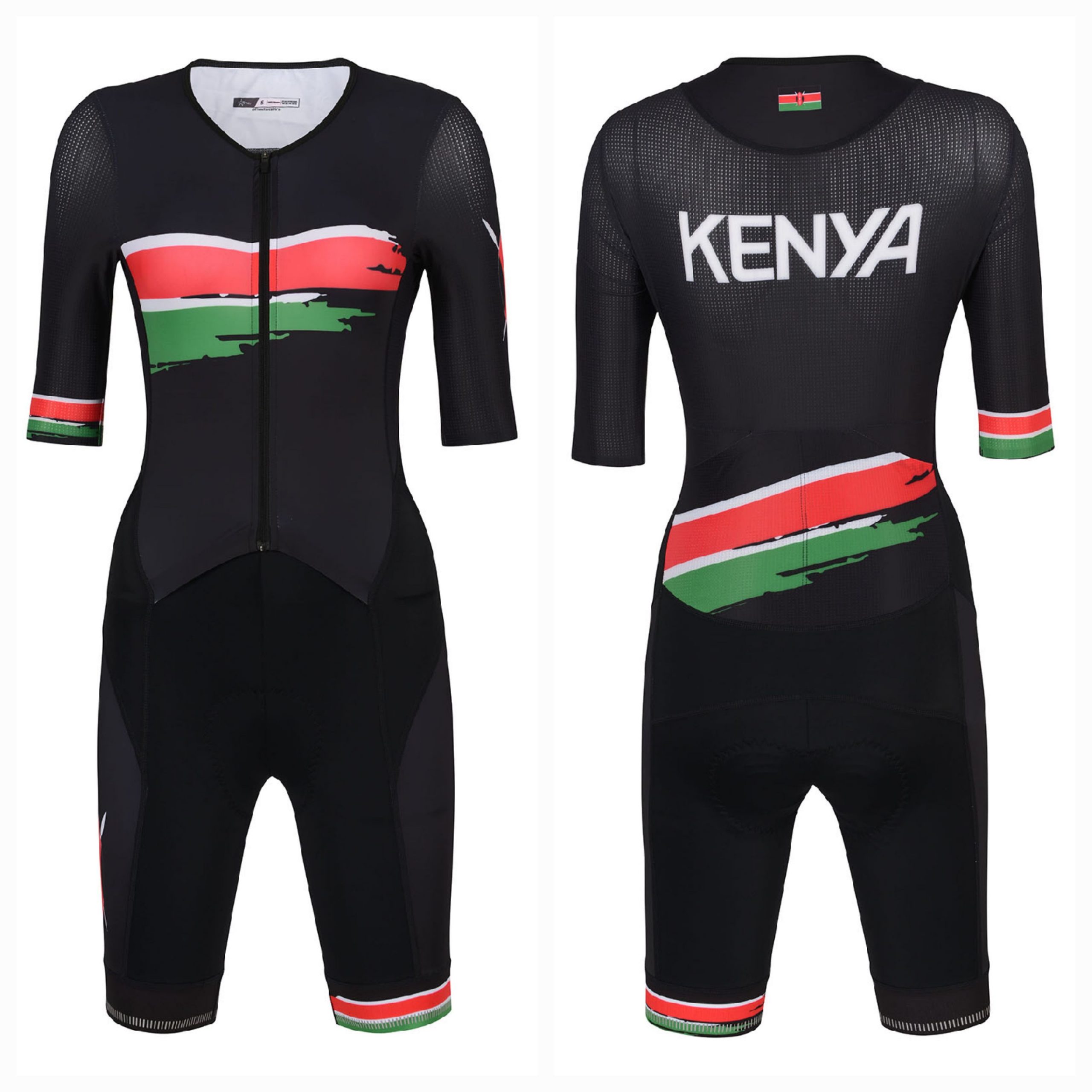 KENYA 2.0 BLACK SHORT SLEEVE SKINSUIT Five Stars
